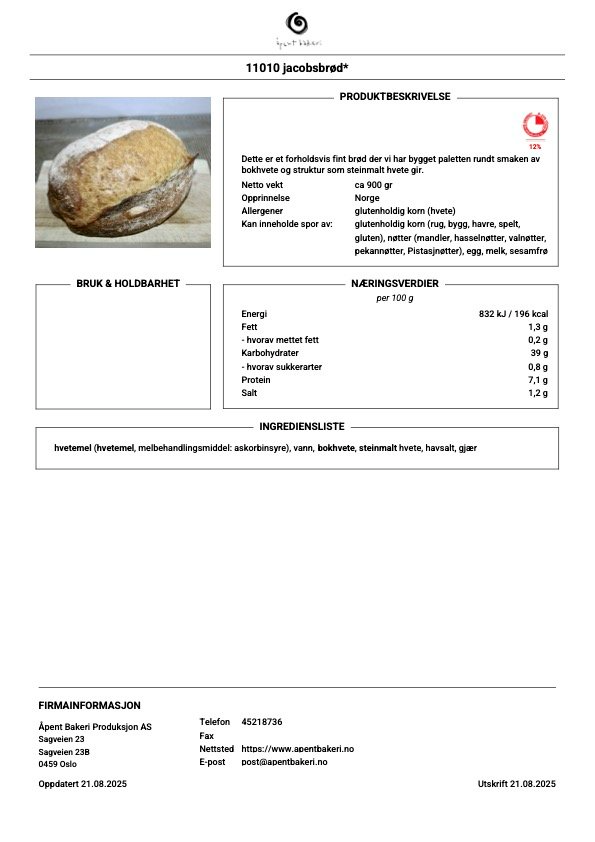 Jacobsbrød
