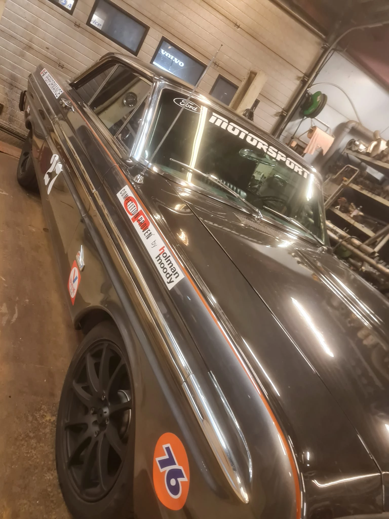 Kundebil hos Eksosanlegg AS