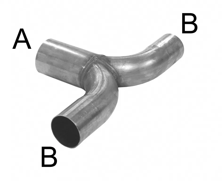 T-rør i rustfritt stål