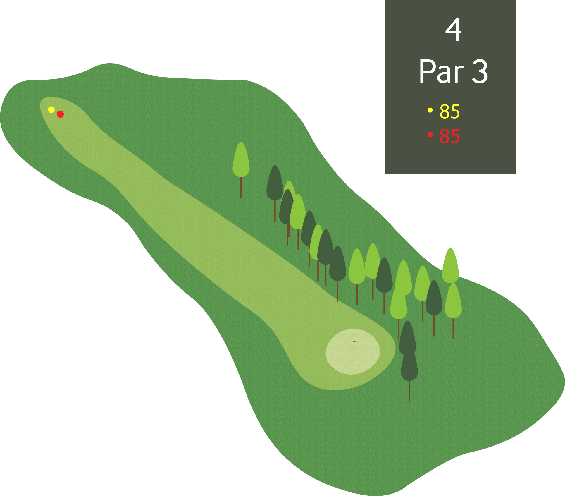 Hull 4 - Par 3 - 85m