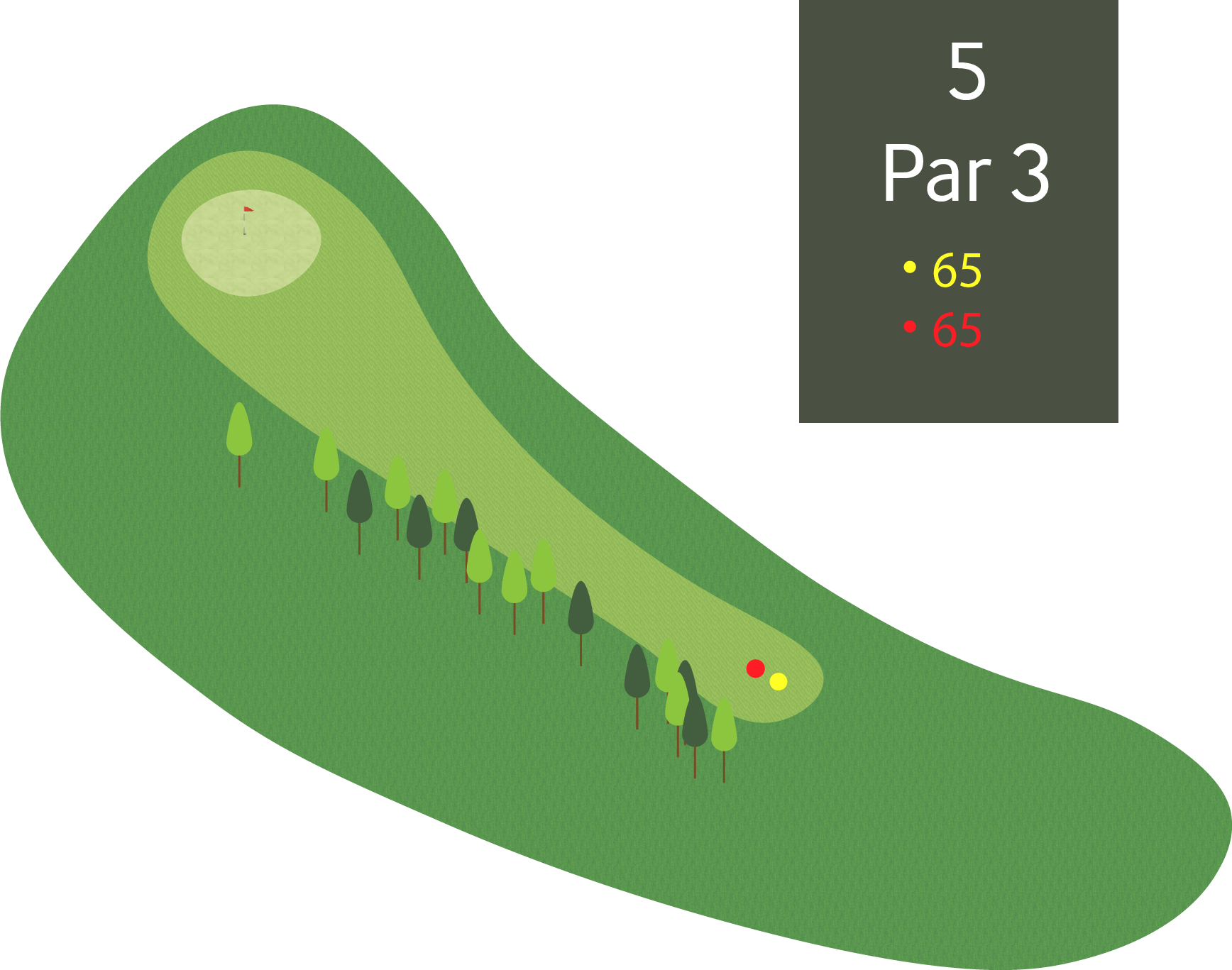 Hull 5 - Par 3 - 65m