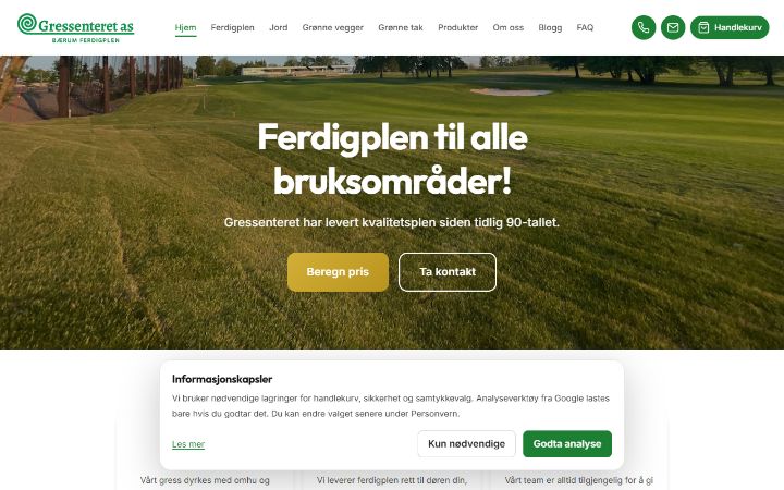 Gressenteret online store