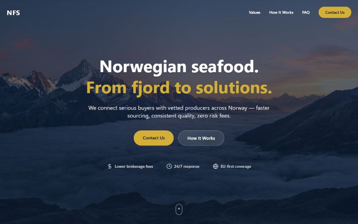 Nordfjord Solutions nettside