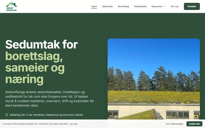 SedumNorge nettside